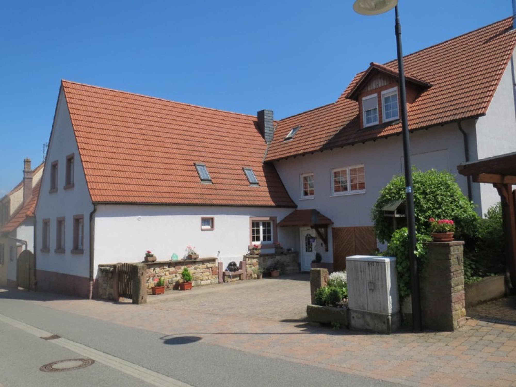 Das Haus der Ferienwohnung Häuser in Bobenheim am Berg